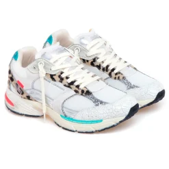 Sneaker Crime London Fugitive in tessuto e camoscio