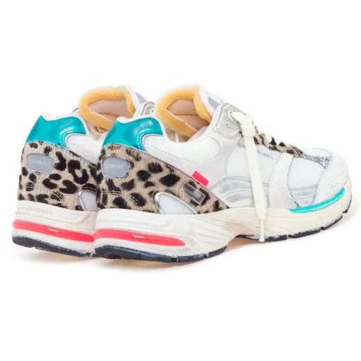 Sneaker Crime London Fugitive in tessuto e camoscio