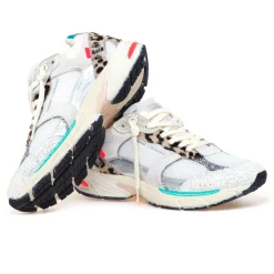 Sneaker Crime London Fugitive in tessuto e camoscio