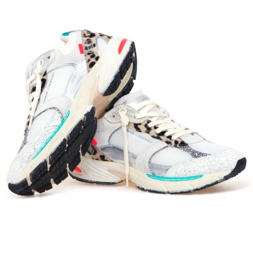 Sneaker Crime London Fugitive in tessuto e camoscio
