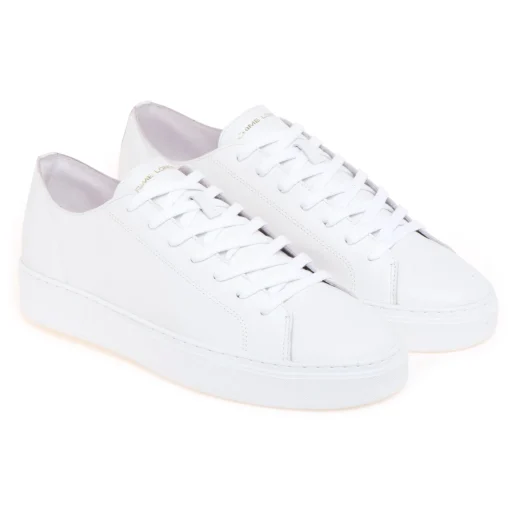 Sneaker Crime London in pelle con taglio vivo