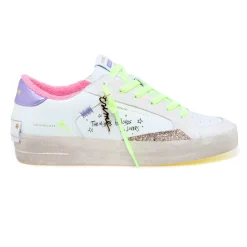 Sneaker Crime London "Skate Deluxe" in pelle e glitter