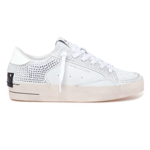 Sneaker Crime London Skate Deluxe in pelle con strass