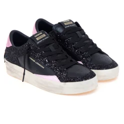 Sneaker Crime London "Skate Deluxe" in pelle e glitter