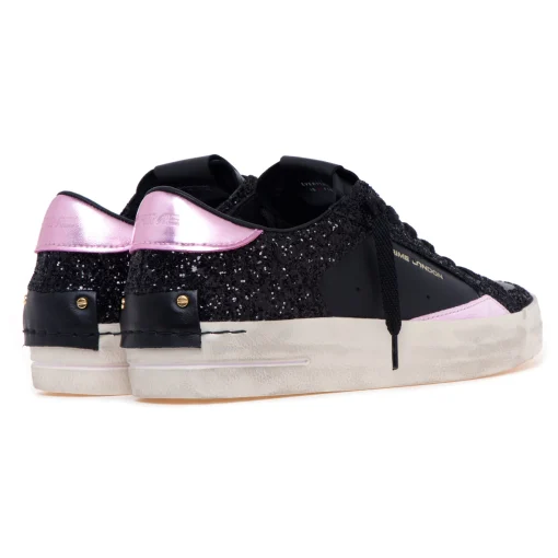Sneaker Crime London "Skate Deluxe" in pelle e glitter