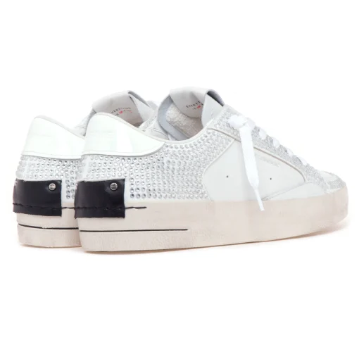 Sneaker Crime London Skate Deluxe in pelle con strass