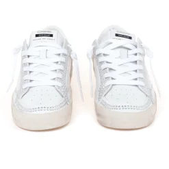 Sneaker Crime London Skate Deluxe in pelle con strass