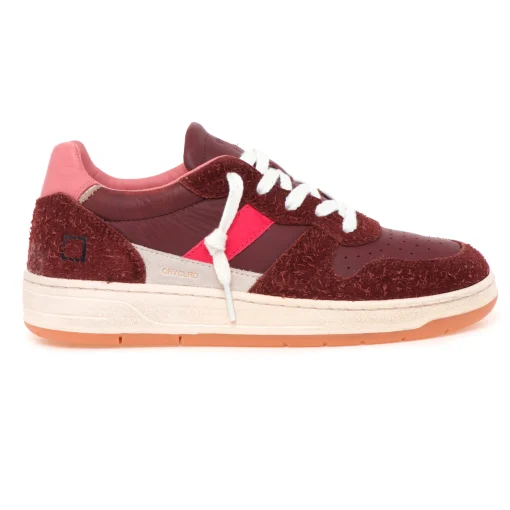 Sneaker D.A.T.E Court 2.0 colored in pelle e camoscio