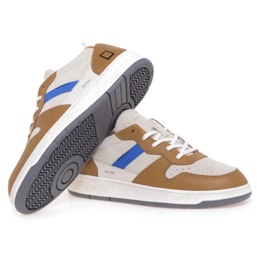 Sneaker D.A.T.E. Court 2.0 Pop in camoscio e pelle