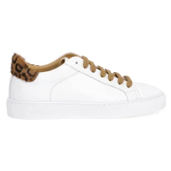 Sneaker Hide & Jack in pelle con talloncino in cavallino maculato
