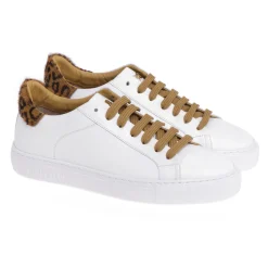Sneaker Hide & Jack in pelle con talloncino in cavallino maculato