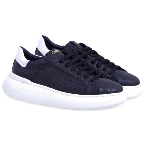 Sneaker Hide & Jack in pelle stampata con suola oversize