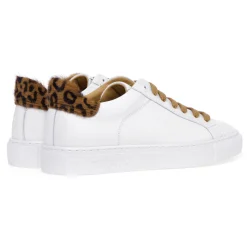 Sneaker Hide & Jack in pelle con talloncino in cavallino maculato