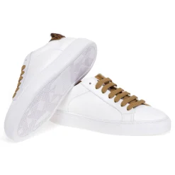 Sneaker Hide & Jack in pelle con talloncino in cavallino maculato