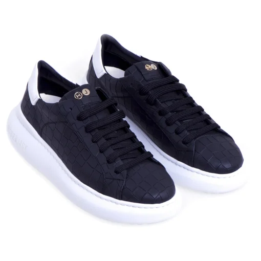 Sneaker Hide & Jack in pelle stampata con suola oversize
