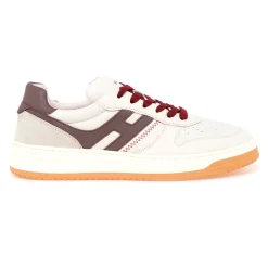 Sneaker Hogan Basket H630 in pelle  BURRO - FANGO