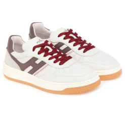 Sneaker Hogan Basket H630 in pelle  BURRO - FANGO