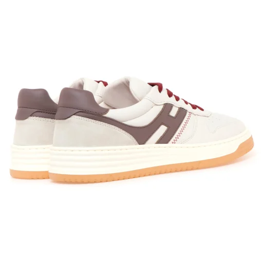 Sneaker Hogan Basket H630 in pelle  BURRO - FANGO