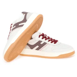 Sneaker Hogan Basket H630 in pelle  BURRO - FANGO