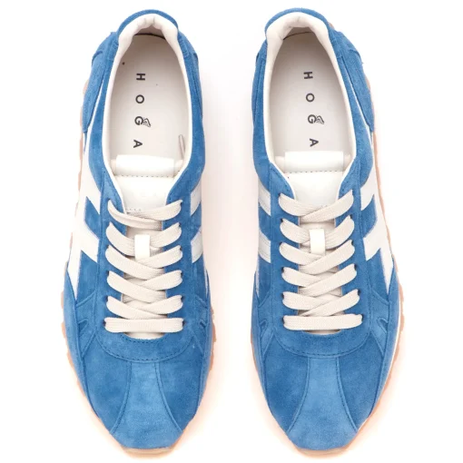 Sneaker Hogan 86er in camoscio e pelle