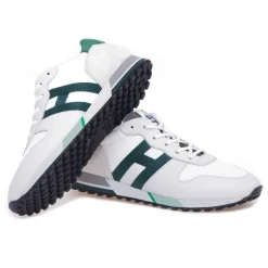 Sneaker Hogan H383 in camoscio e tessuto