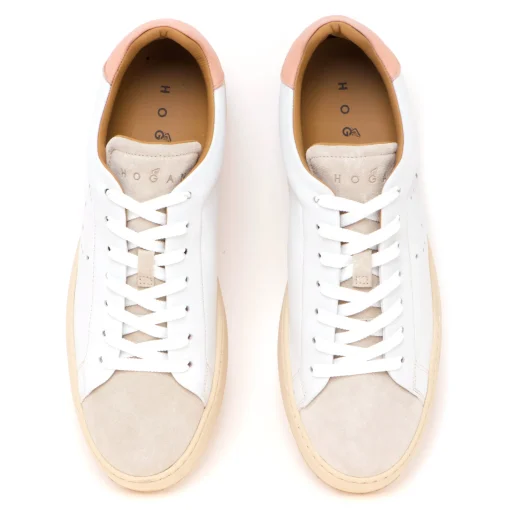 Sneaker Hogan H672 in pelle e camoscio