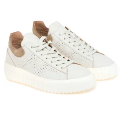 Sneaker Hogan H-Stripe in pelle sfoderata con "H" forata