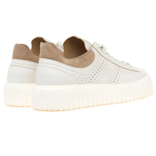 Sneaker Hogan H-Stripe in pelle sfoderata con "H" forata