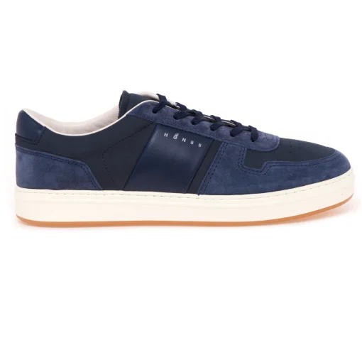 Sneaker Hogan H-TV in camoscio e nabuck