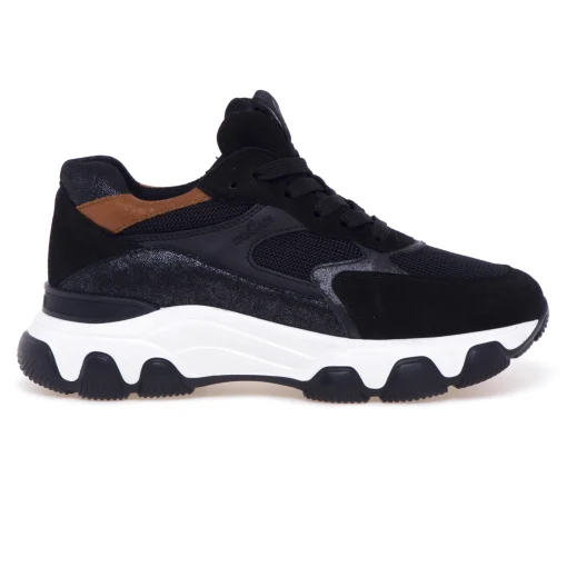 Sneaker Hogan Hyperactive in camoscio e tessuto