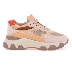 Sneaker Hogan Hyperactive in camoscio e tessuto