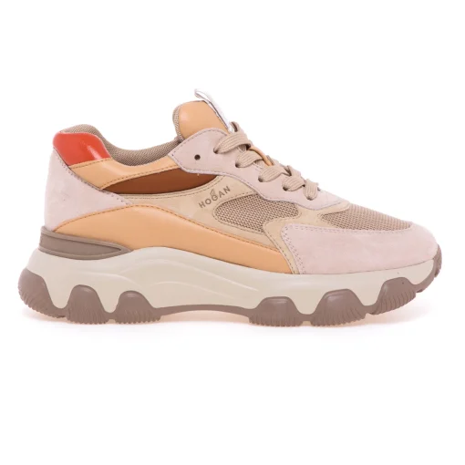 Sneaker Hogan Hyperactive in camoscio e tessuto
