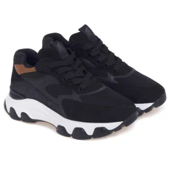 Sneaker Hogan Hyperactive in camoscio e tessuto