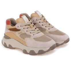 Sneaker Hogan Hyperactive in camoscio e tessuto