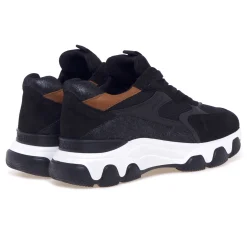 Sneaker Hogan Hyperactive in camoscio e tessuto