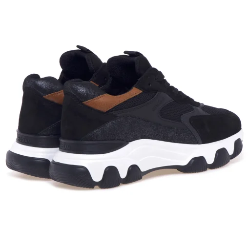 Sneaker Hogan Hyperactive in camoscio e tessuto