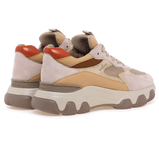 Sneaker Hogan Hyperactive in camoscio e tessuto