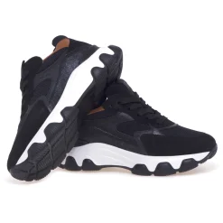 Sneaker Hogan Hyperactive in camoscio e tessuto