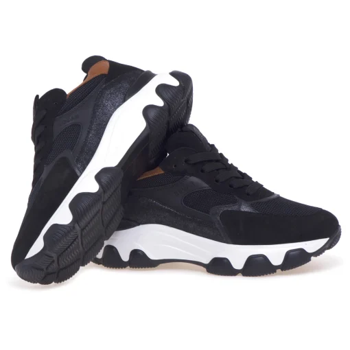 Sneaker Hogan Hyperactive in camoscio e tessuto