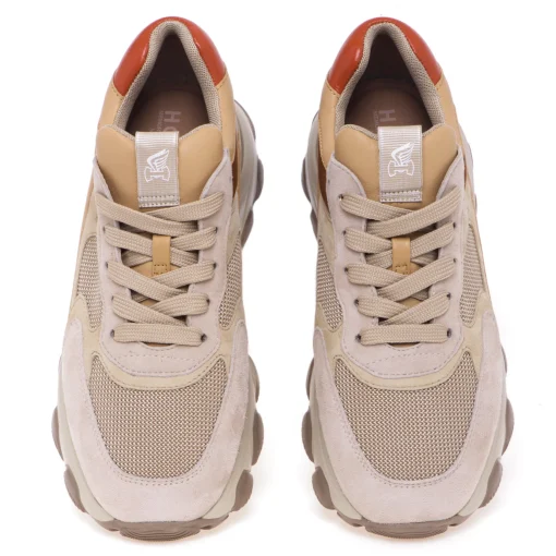 Sneaker Hogan Hyperactive in camoscio e tessuto