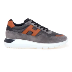 Sneaker Hogan Interactive³ in camoscio e tessuto