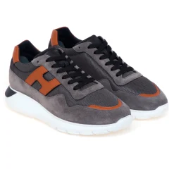 Sneaker Hogan Interactive³ in camoscio e tessuto