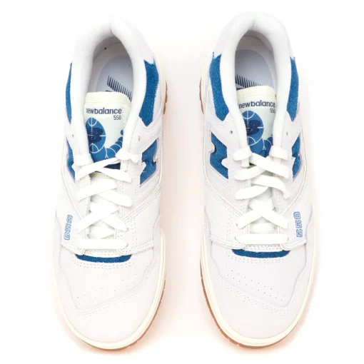 Sneaker New Balance 550 in camoscio e canvas