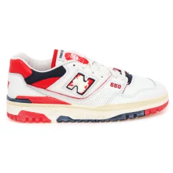 Sneaker New Balance 550 in pelle effetto vintage