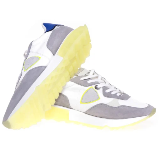 Sneaker Philippe Model "La Rue" in camoscio e tessuto