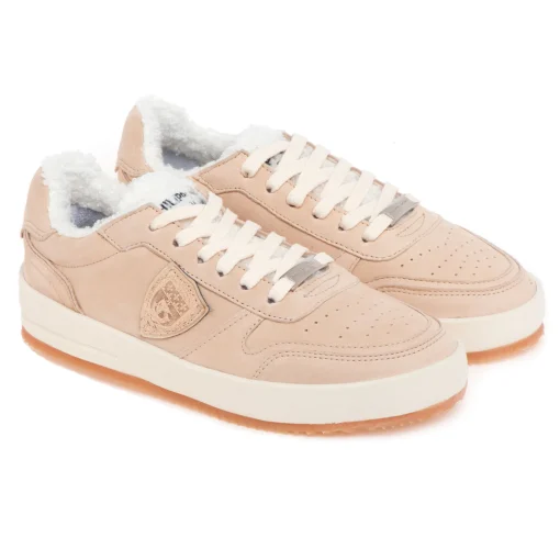 Sneaker Philippe Model "Nice" in nabuk ed ecopelliccia
