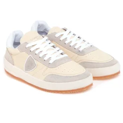 Sneaker Philippe Model "Nice" in pelle e camoscio