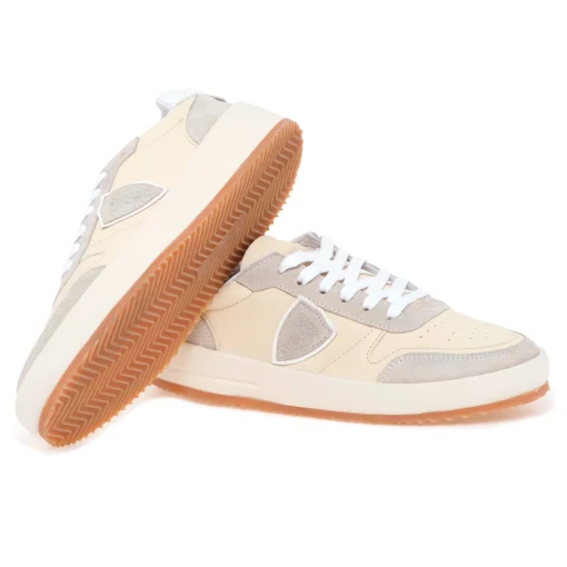 Sneaker Philippe Model "Nice" in pelle e camoscio