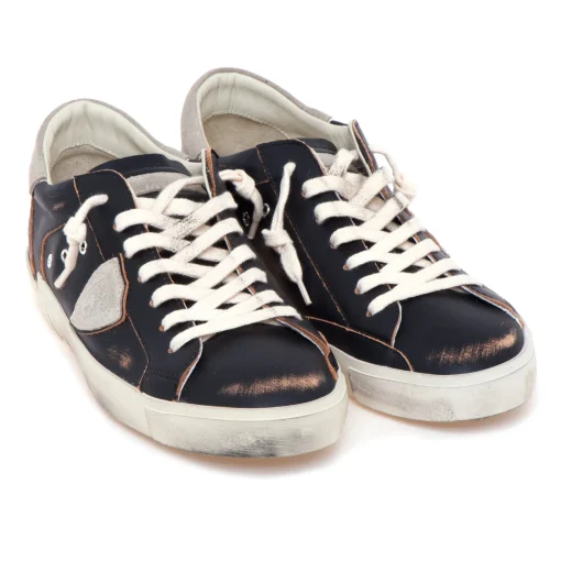 Sneaker Philippe Model Prsx Old Style in pelle vintage
