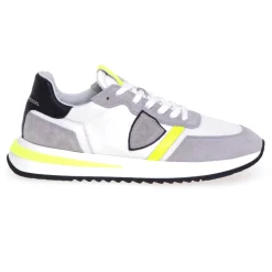 Sneaker Philippe Model Tropez 2.1 in camoscio e tessuto